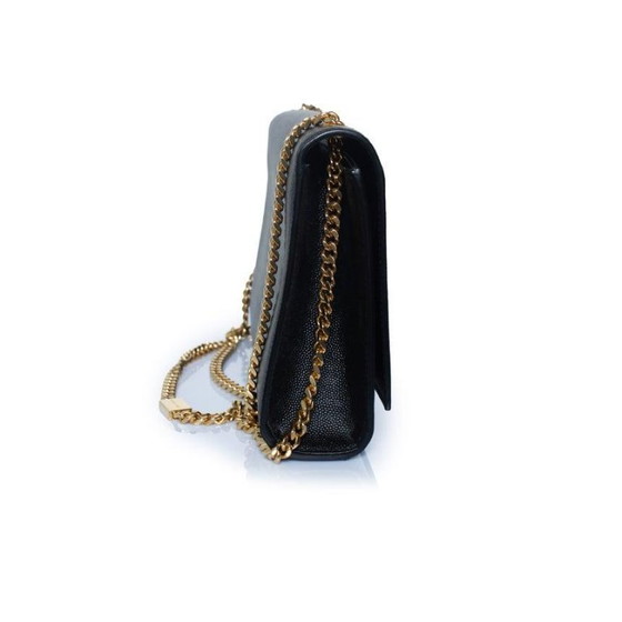 Image 1 of Sac bandoulière Kate moyen Saint Laurent noir