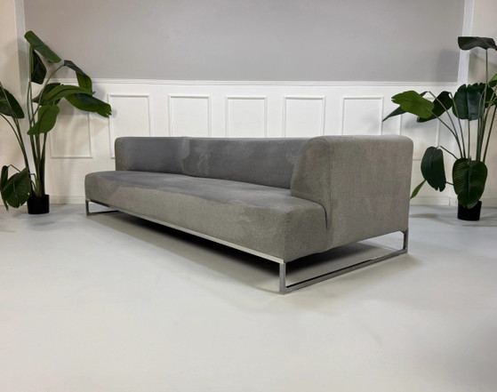 Image 1 of B&B Italia Solo Sofa Grau Stoff Tisch: Tavolo + Hocker