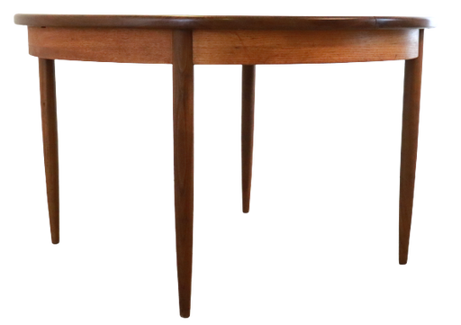 G-Plan eettafel rond verlengbaar vintage 'Breadsell'