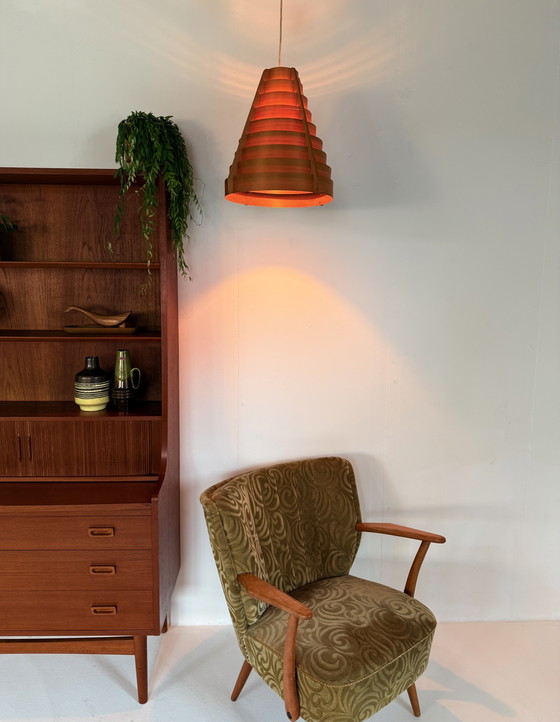 Image 1 of Lampada a sospensione vintage a stecche, Hans Agne Jakobsson anni '60
