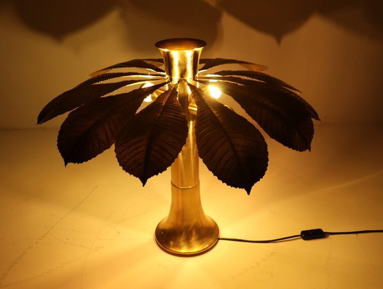 Image 1 of 2 lampes sculpturales/de table de Carlo Giorgi pour Bottega Gadda, modèle : Ippocastano, Italie, années 1970.