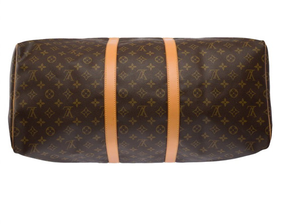 Image 1 of Sac LOUIS VUITTON Keepall en Toile Marron - 103439 Prix soldé