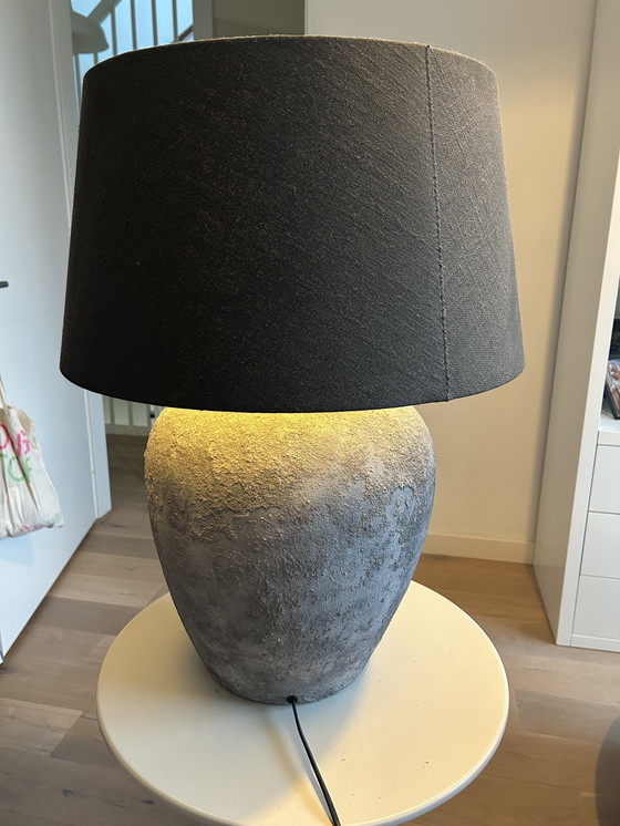 Image 1 of Concrete look table lamp including lampshade