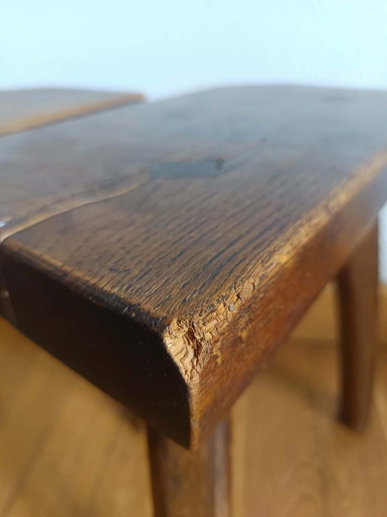 Image 1 of 2x vintage brutalist stools