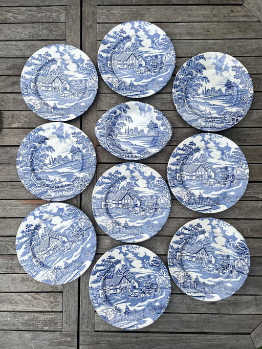 English plates Lunéville