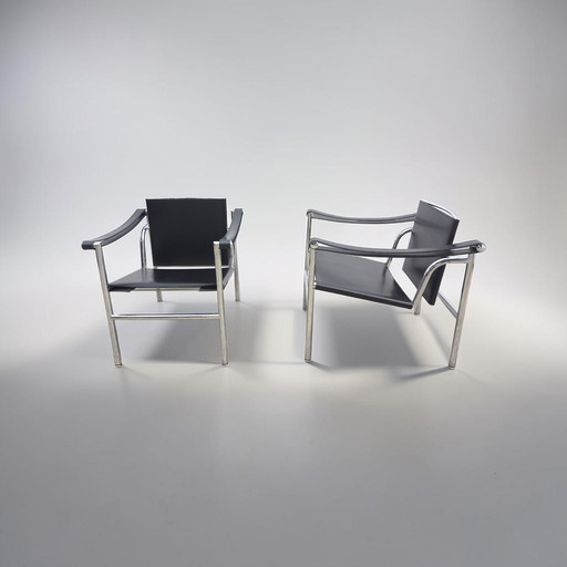 Cassina LC1 Armchair Set of 2 Designer Armchairs Leather Armchairs Chair Le Corbusier