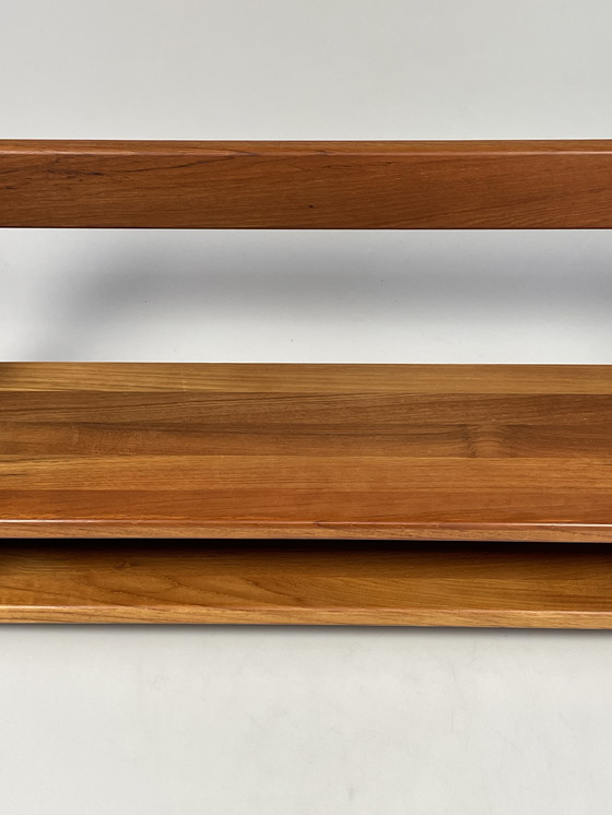 Image 1 of Vintage Wall Shelf, Dyrlund, Solid Teak, Denmark 1970's