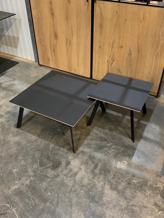 Image 1 of Tables basses en noir phénix