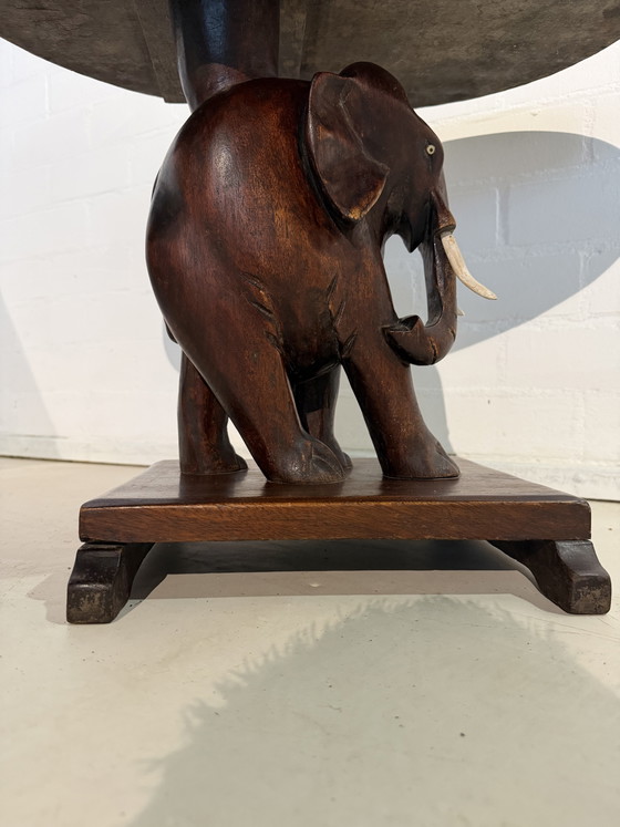 Table éléphant vintage en acajou, style Art déco rétro – Tables d'appoint, Wood (photo 6 of 12)