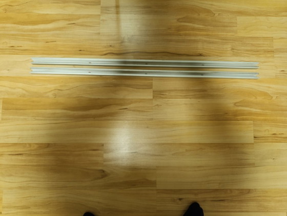 Image 1 of Staff Duo 4x white track system vintage retro Zumtobel track system LED