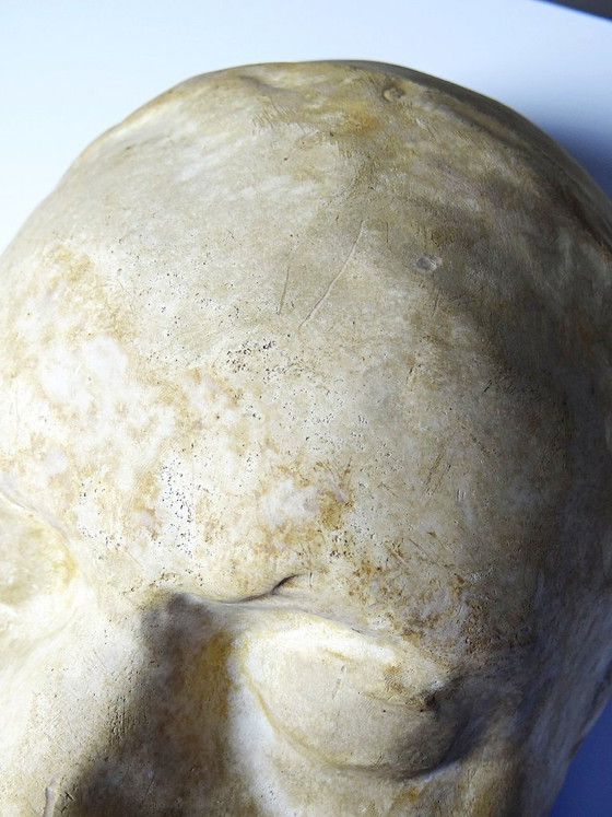 Image 1 of Gipsen dodenmasker van Beethoven, begin 20e eeuw