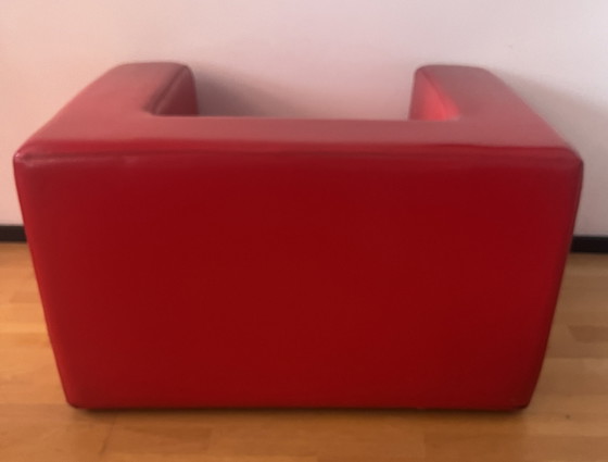 Throw-Away Willie Landels Zanotta rood Italië – Fauteuils, Plastic, Skai (photo 7 of 13)