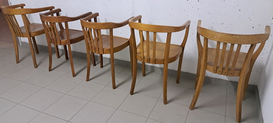 Image 1 of Bauhaus Armchair – Bentwood Vintage Mid-Century, Gropius Style, 1940s-50s