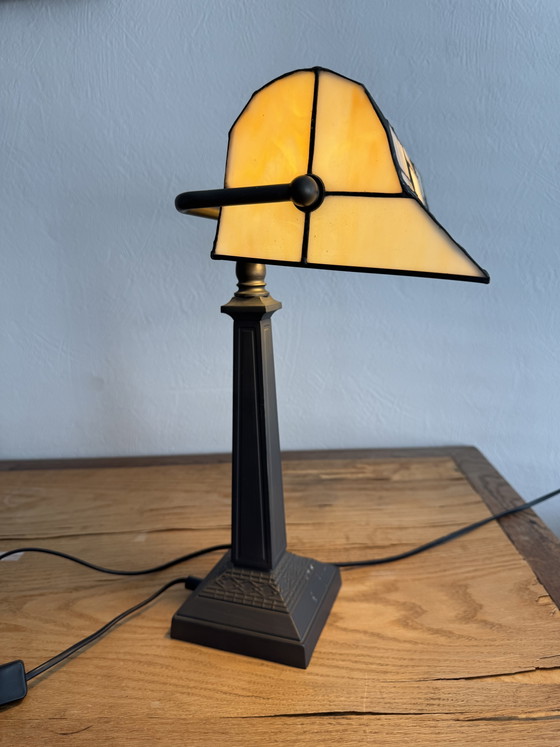 Image 1 of Lumilamp Tiffany Banker's Lamp