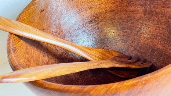 Image 1 of Insalatiera vintage scandinava XL in teak