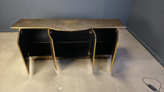 Image 1 of Messing-Anrichte von Belgochrom, 1980er Jahre