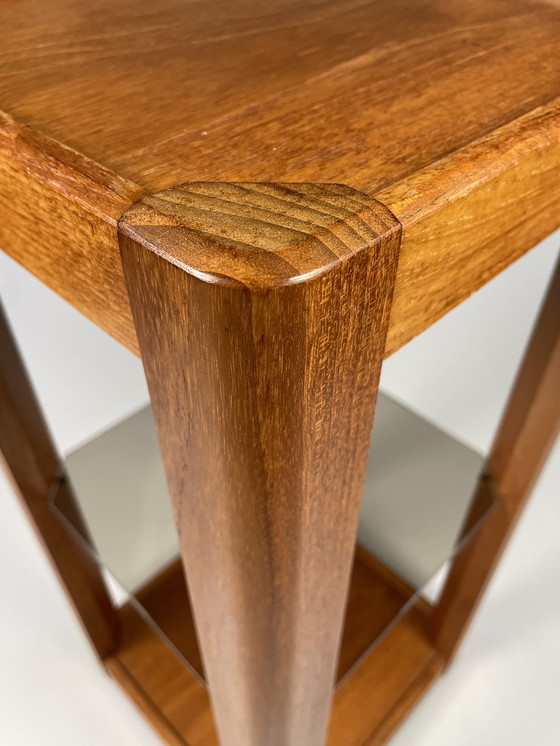 Image 1 of Vintage Pilaar / Etagère / Plantenstaander, Uldum Mobler, Denemarken 1970's