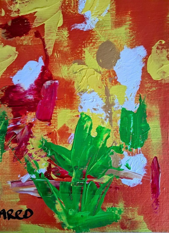 Image 1 of Enzo SAN MARCO - Strange Meadow - Artist's painting