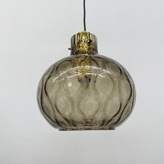 Image 1 of Limburg Glashütte glass hanging lamp , 1970s