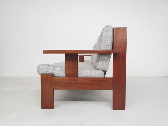 Image 1 of Mid-century minimalistic sofa in teak, Attributed to Harry de Groot for Leolux, The Netherlands 1950's