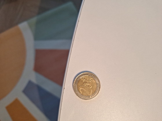 Image 1 of Round white table