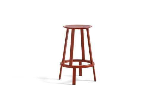 Hay Revolver Bar Stool Low. Red. Bar stool. New in box. – barkrukken, Metal