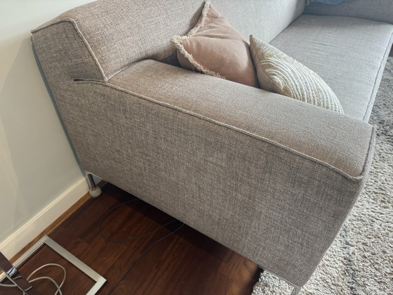 Canapé 2,5 places et causeuse 2 places Design on Stock BLOQ – Metal, Textile (photo 4 of 11)