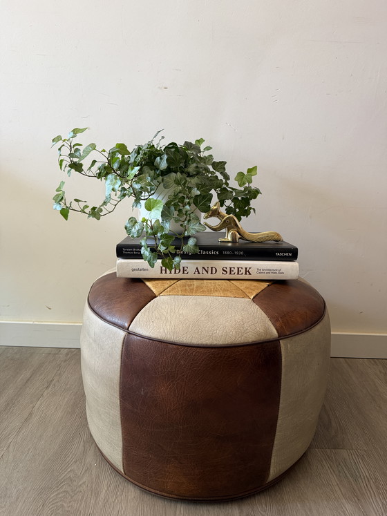 Image 1 of Patchwork-Pouf aus den 1970er Jahren