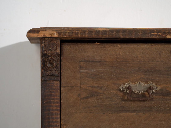 Antique chest of drawers with dark patina (c.1920) #43 (photo 31 of 40)