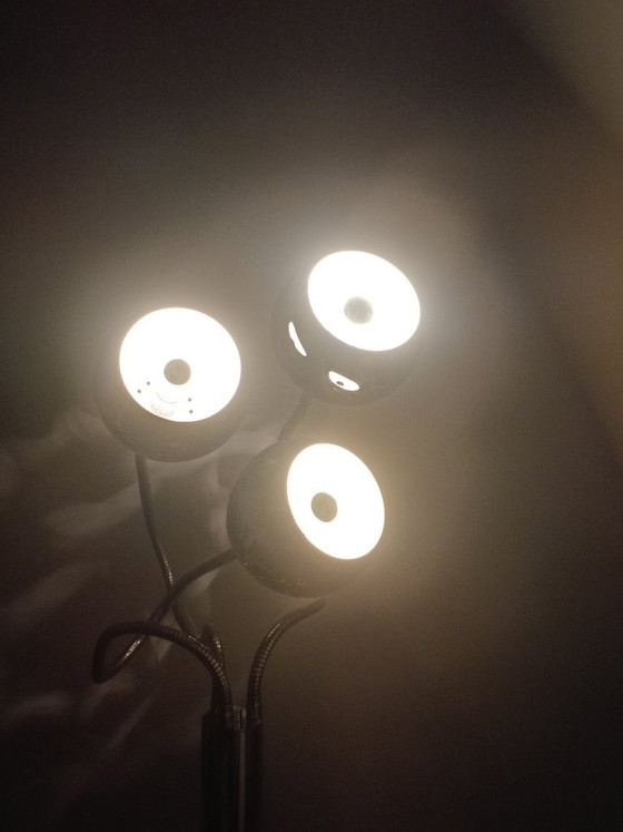 Lampada da terra Eyeballs di Goffredo Reggiani anni '70 – Lampade da terra, Metal, Chrome, Space Age (photo 17 of 17)