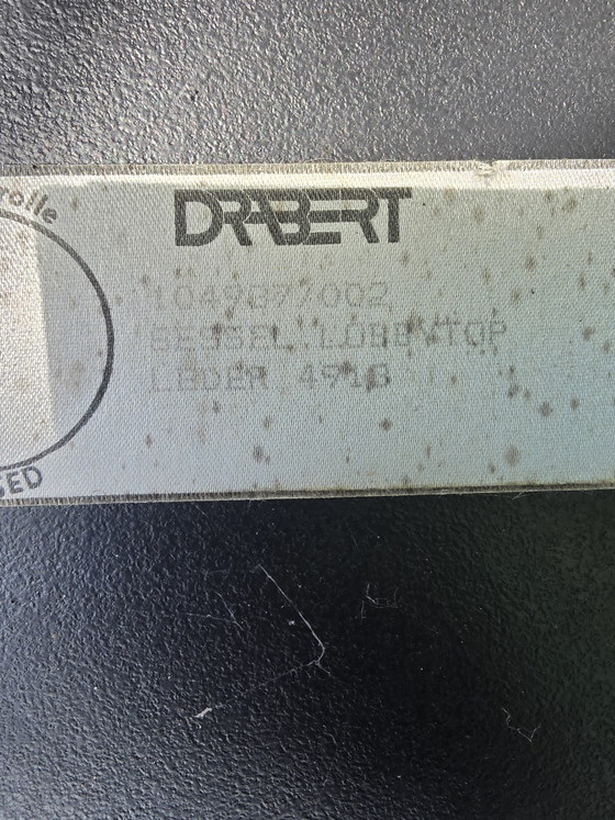 Paar vintage Drabert Fauteuils – Duits design jaren 80/90 – Leather, Metal (photo 5 of 5)