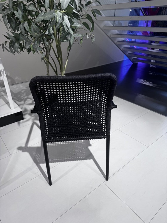 Image 1 of Lucia garden chair black aluminum / black charcoal rope
