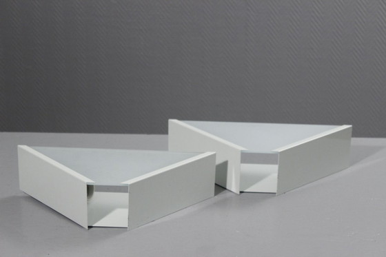 Image 1 of SCE Frankrijk - Paar vintage postmoderne Memphis-wandlampen uit de jaren 80.