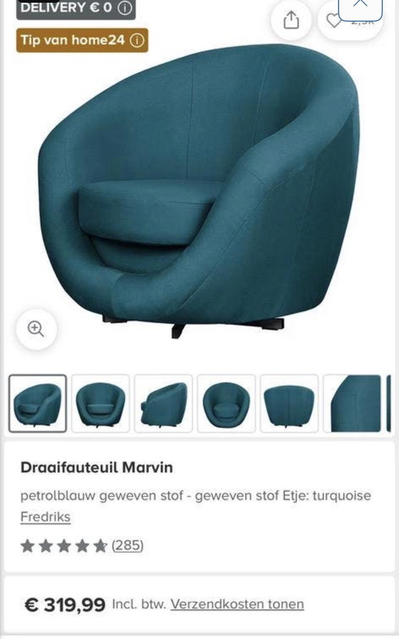 Image 1 of Sillón giratorio de gasolina Marvin