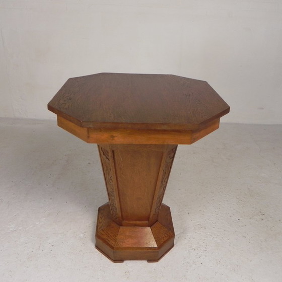 Mesa auxiliar Art Déco octogonal, roble, años 30 – Mesas auxiliares, Madera (photo 11 of 20)