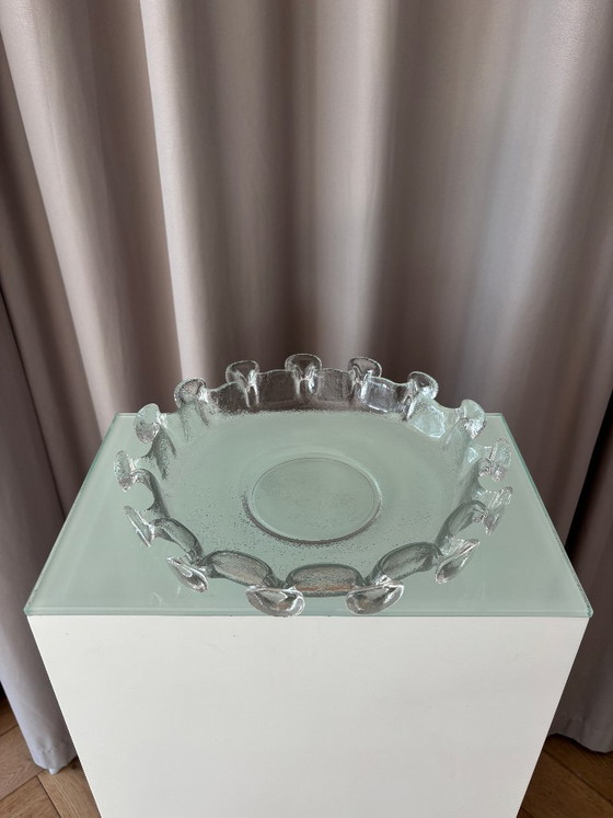 Bol/plato de cristal Humppila Finland Splash Art – Diseño escandinavo – Accesorios de mesa, Glass (photo 2 of 7)