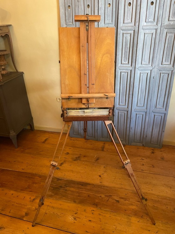French 1920s Portable Easel Field Easel Painter's Easel – Decorative Objects, Wood (photo 7 of 17)