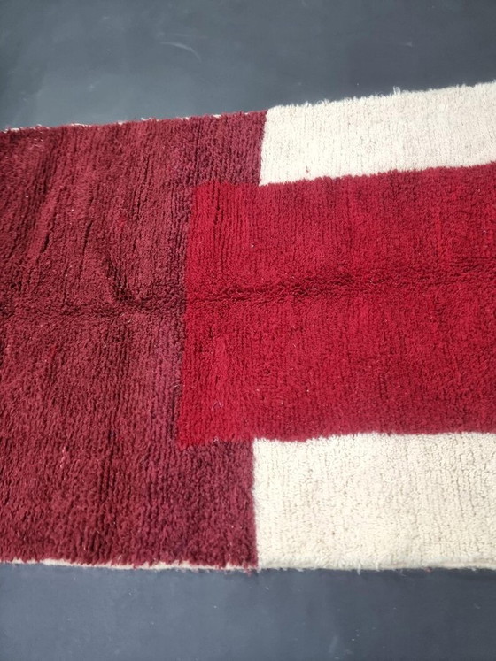 Image 1 of Berberkleed van natuurlijke wol, handgemaakt volgens traditionele methoden, afmeting 1,5/3,5 m