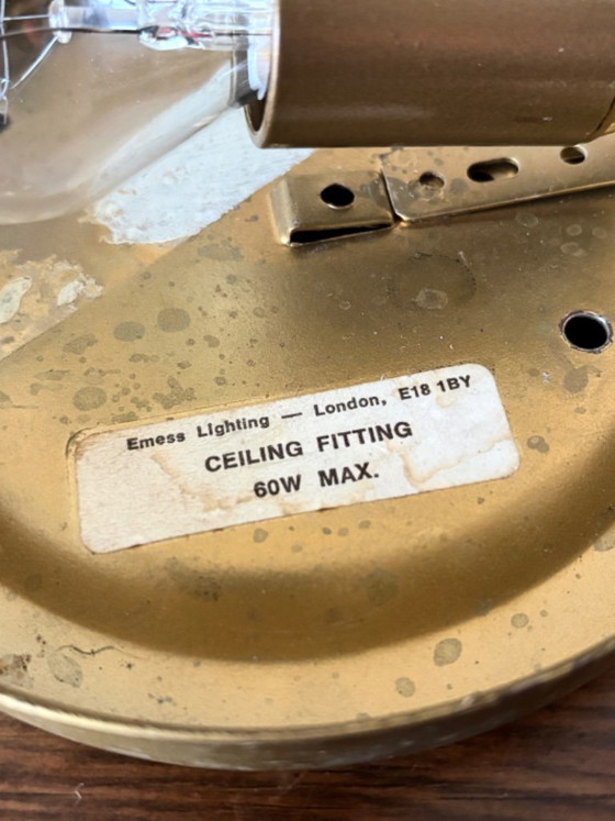 60s Tynell Bubble Glas Wall or ceiling Lamp Amber Gold – Helena Tynell, Ceiling lights, Metal (photo 12 of 12)