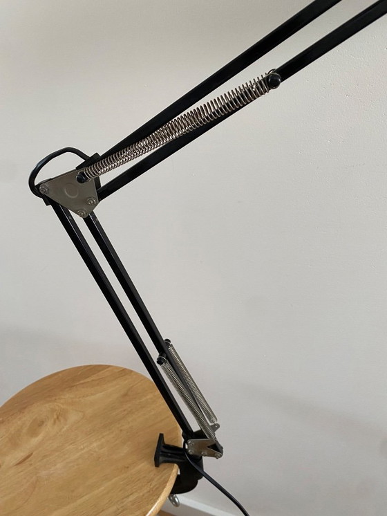 Image 1 of Lampada da scrivania nera vintage - Lampada da architetto - Anni '60 - Lampada retrò industriale