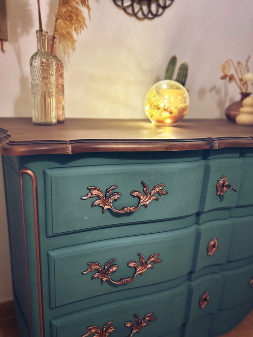 Comò arbalète Luigi XV relookee