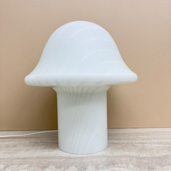 Image 1 of Lámpara de mesa Peil & Putzer Mushroom Zebra, década de 1970.