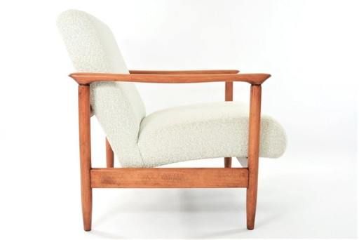 HOM24 fauteuil in crème bouclé
