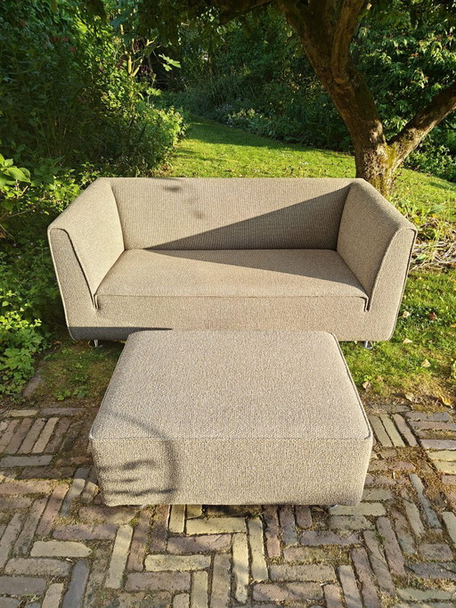 Design sofa Gelderland 4850 + footstool