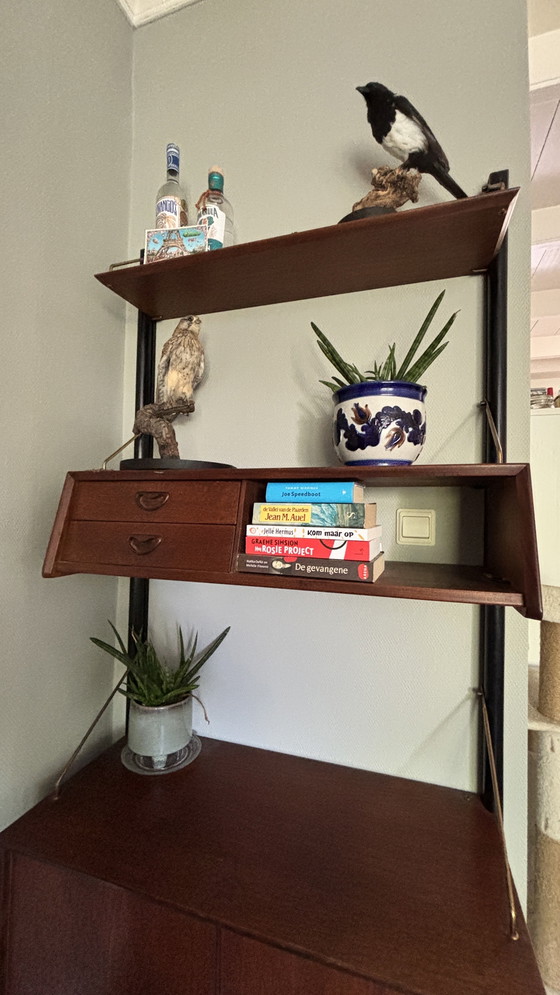 Image 1 of Vintage Webe Wandmeubel Kast Dressoir Louis van Teeffelen