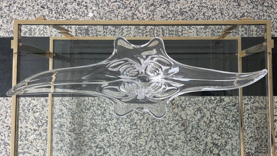 Image 1 of Vintage Frans Glazen Tafelstuk (62cm) – Art Vannes / Bayel – Met Originele Sticker