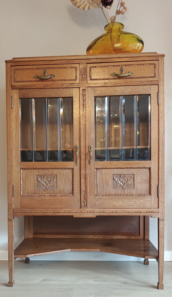 Image 1 of Magnifique vitrine Art déco de l'école d'Amsterdam