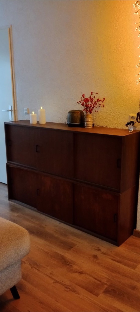 Credenza vintage Simpla lux, Credenze alte, Legno, Marrone (foto 3 di 10)