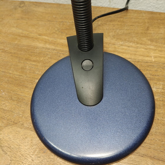 Image 1 of Lampe de bureau postmoderne de Massive – Bleu et noir – Années 1990