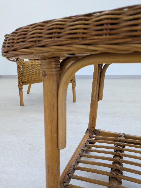 Image 1 of Outdoor Wicker Lounge - Vintage